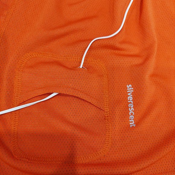 Lululemon Orange Silverescent Training Short Tee, Men's 2XL - Picture 6 of 9